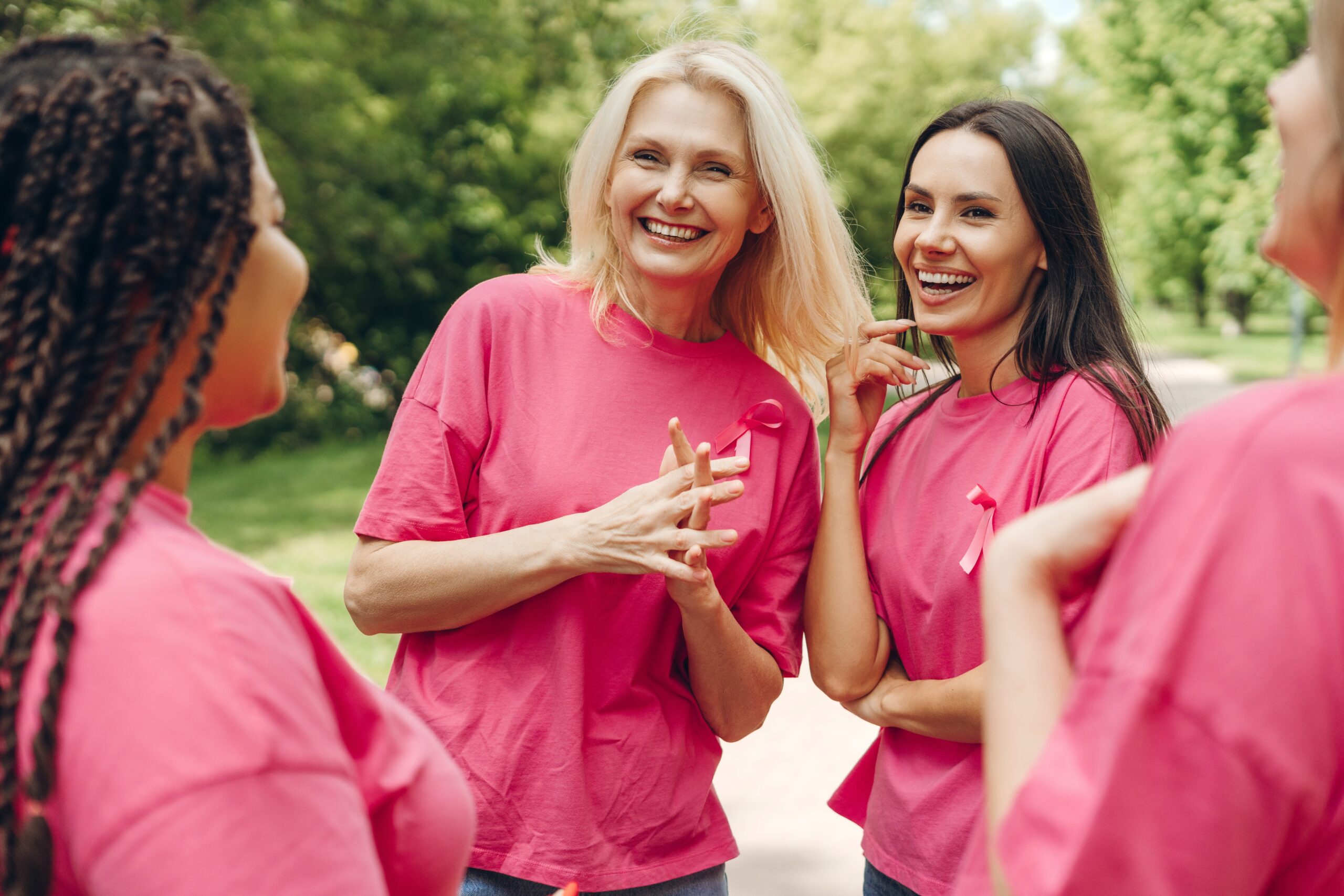 Volunteer raising awareness for charity