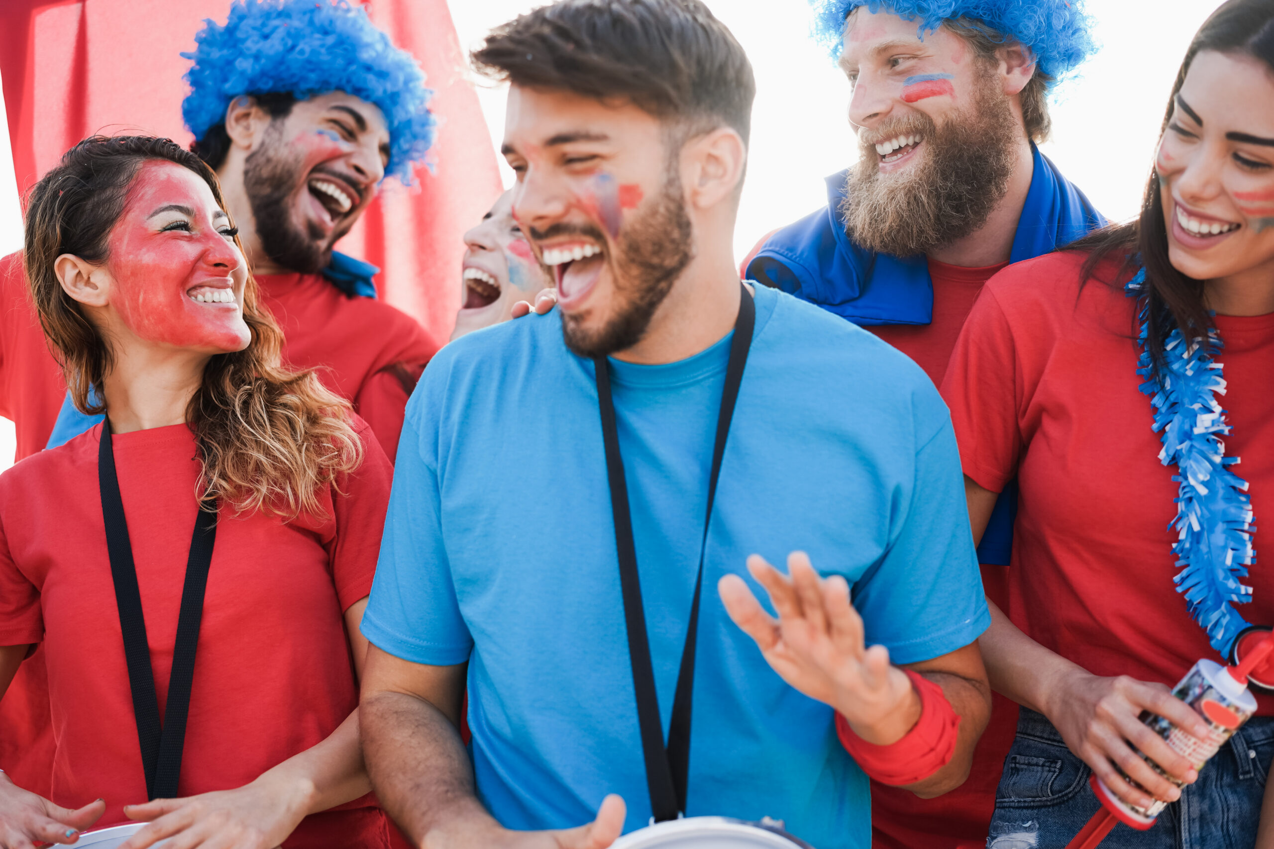 Volunteers at a charity event